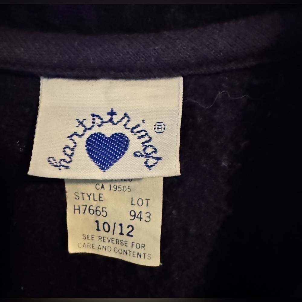 Vintage USA Hartstrings Navy Pea Coat with Red Accents - Picture 5 of 10